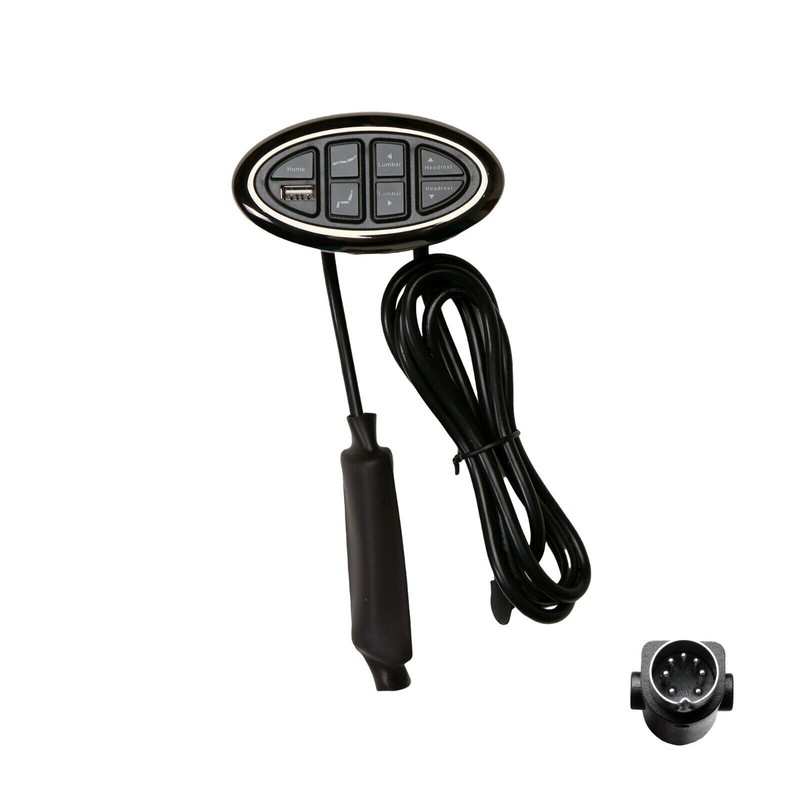 7 Button 7 Pin Hand Control Switch Okin JLDK.15.07.10 Power Recliner With USB gallery