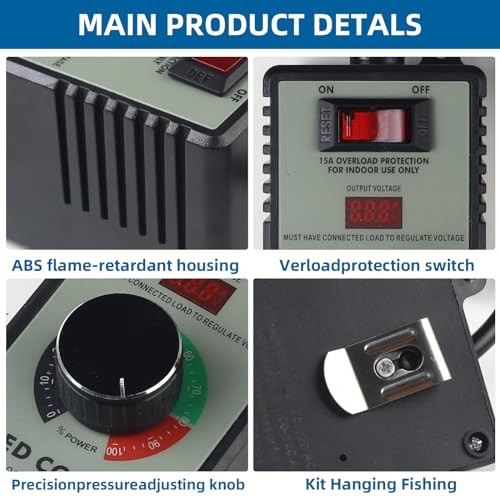 AC Motor Speed Controller - 100V-120V - 15A Max - Electric Fan Speed gallery