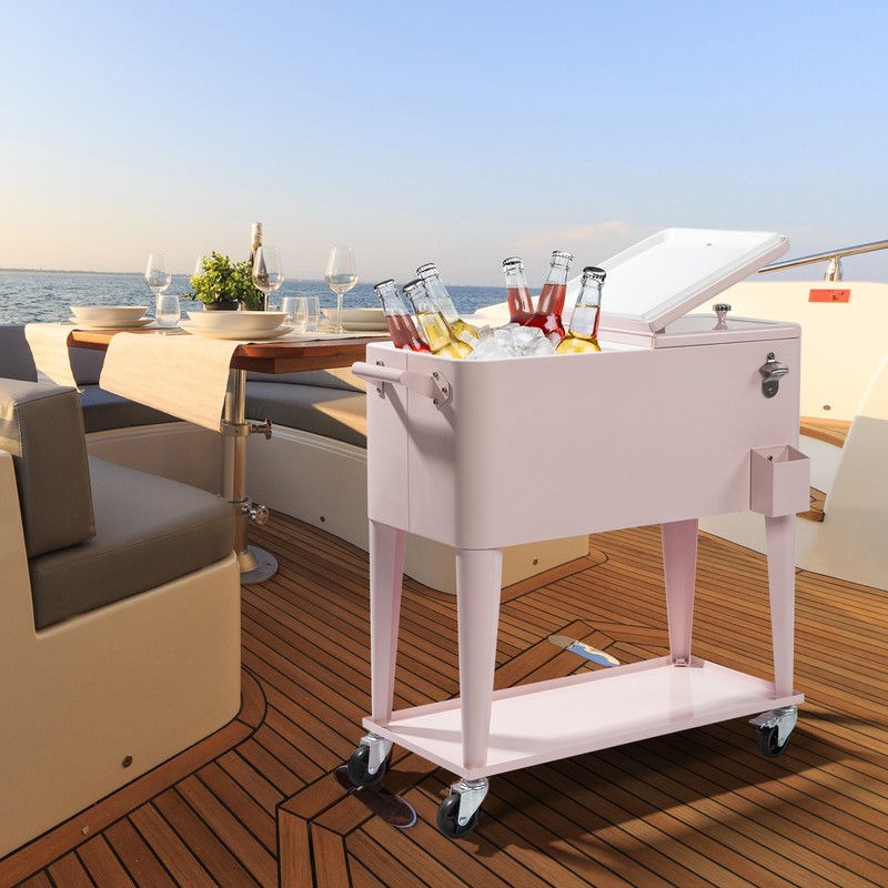 Party Cooler with Divider, Spacious 80-Qt Capacity, Chills 36hrs, Serving Tray gallery