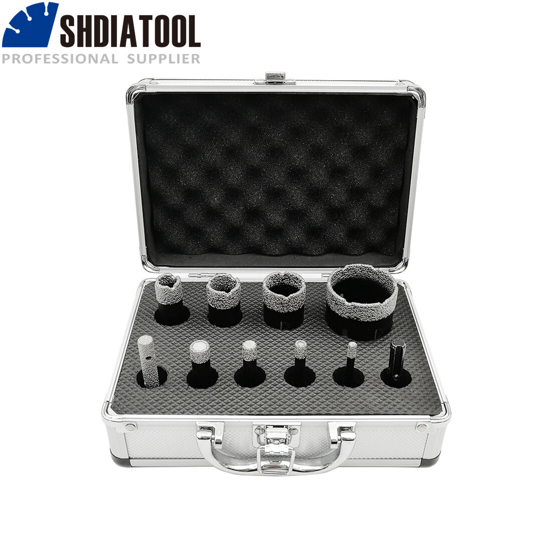 10pcs Dry Diamond Drilling Core Bits Set Hole Saw Cuts Ceramic Porcelain Tile gallery
