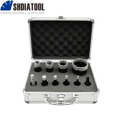 10pcs Dry Diamond Drilling Core Bits Set Hole Saw Cuts Ceramic Porcelain Tile
