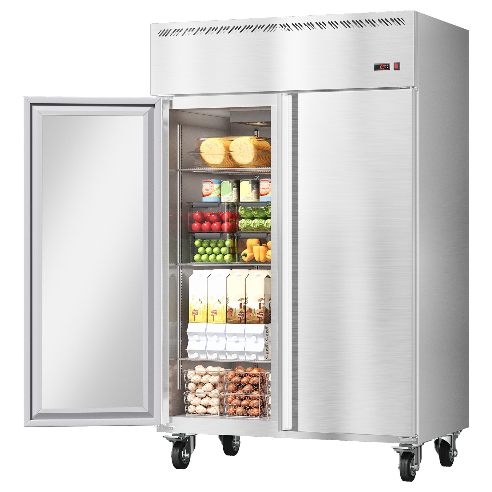 Commercial Beverage Refrigerator 36 Cu.ft Capacity 33°F~41°F Temperature Range gallery