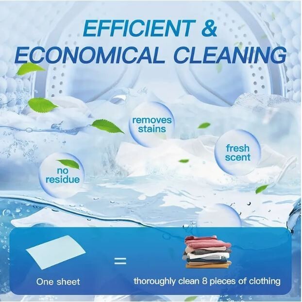 Premium Laundry Detergent Soap Sheets Easy Dissolve 120 Loads No Plastic Jug gallery