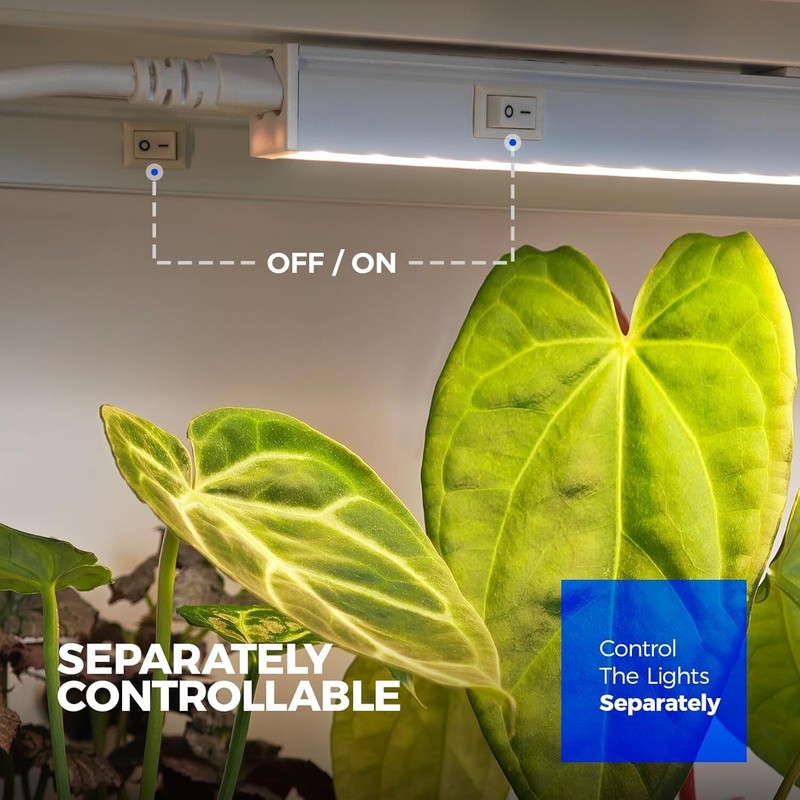 Highly Efficient Yellow LED Grow Lights, 40W 4-Pack - Ideal for Plant Growth gallery