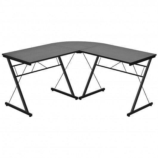 59 Inches L-Shaped Corner Desk Computer Table for Home Office Study Workstation- gallery