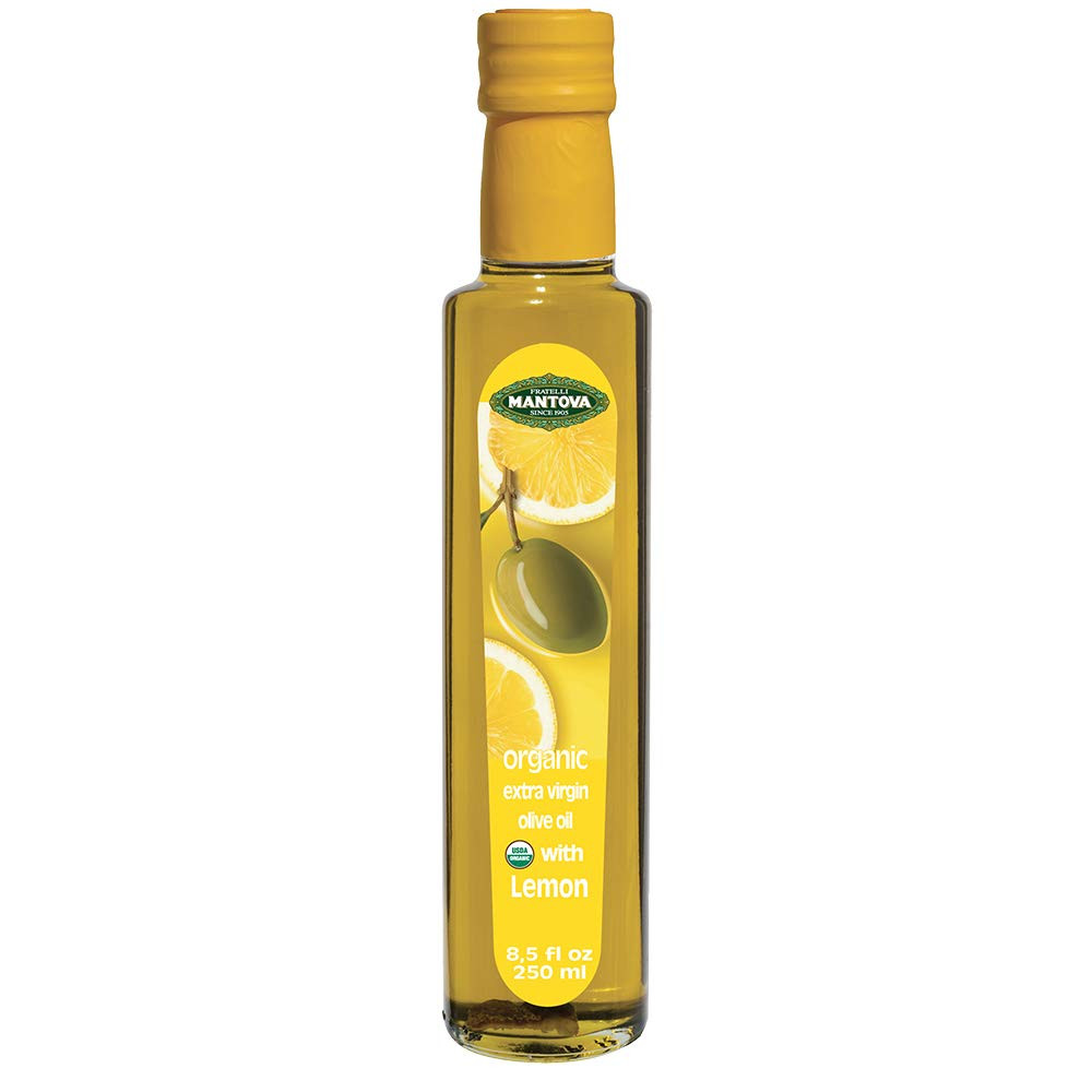Mantova Organic Lemon Extra Virgin Olive Oil 8.5 Fl Oz Zesty Flavor Cooking gallery