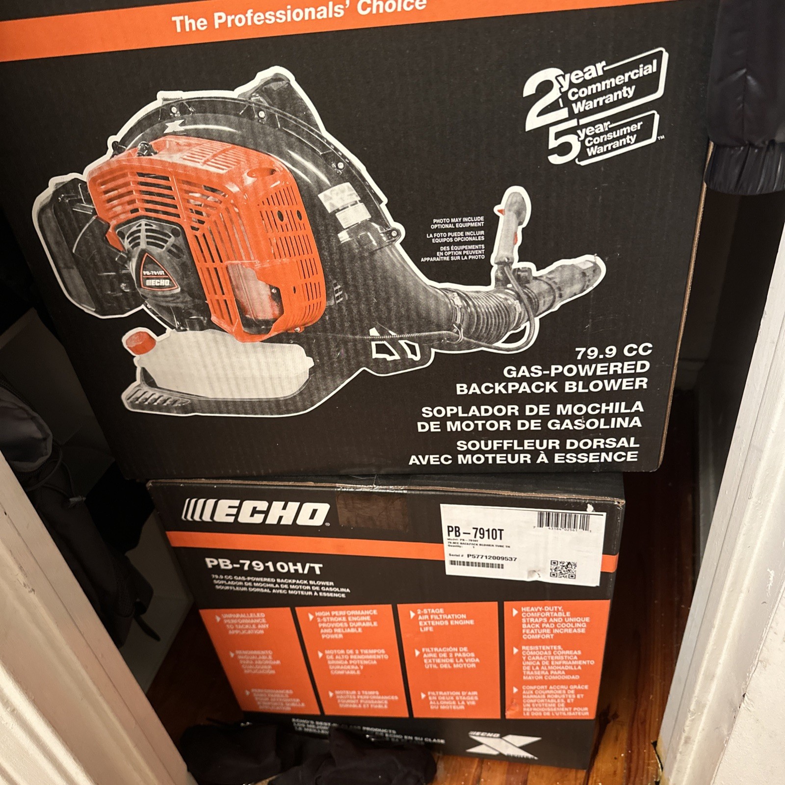 Echo X Series Model PB-7910T Backpack Blower - Free Shipping - Tube mounted gallery