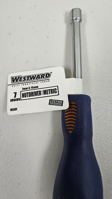 Westward Metric Nut Driver Nutdriver 7.0mm 7mm 7 mm x 75mm 3" New 1CLN1 NEW gallery