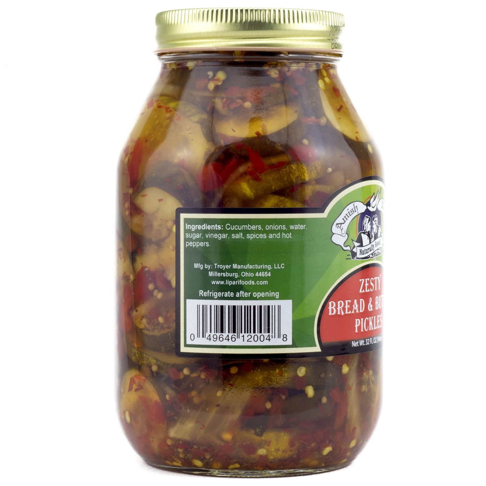 Amish Wedding Zesty Bread & Butter Pickles, 32 Ounce Jar gallery