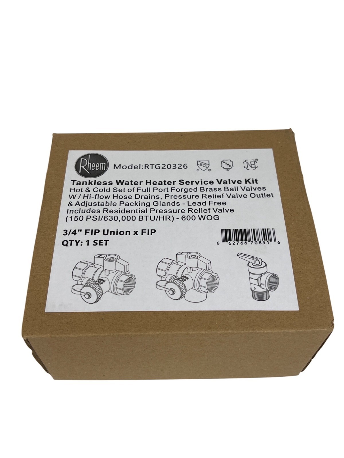 Rheem Brass Service Valves for Tankless Water Heaters gallery