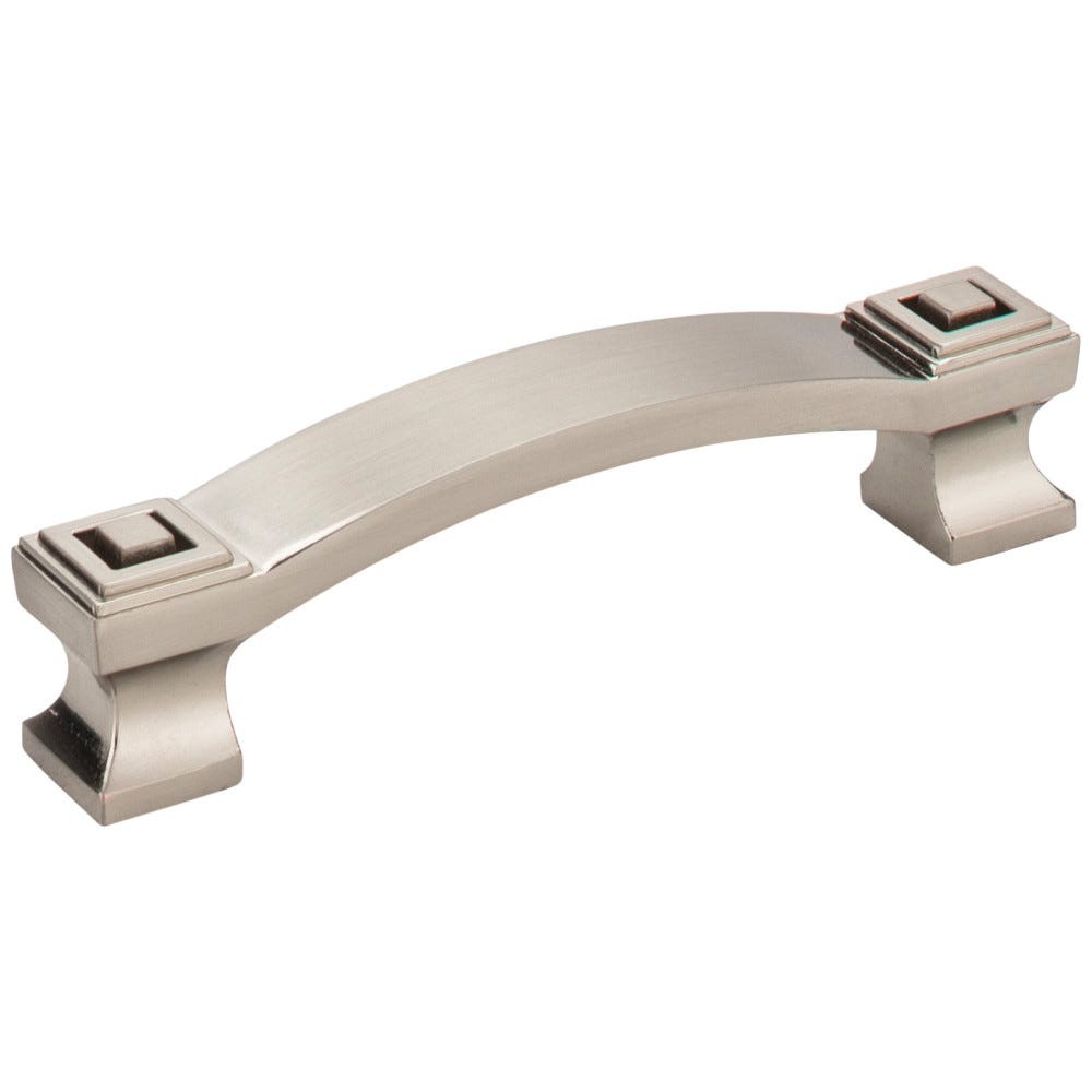 Satin Nickel Delmar Square Cabinet Pull and Knobs by Jeffrey Alexander gallery