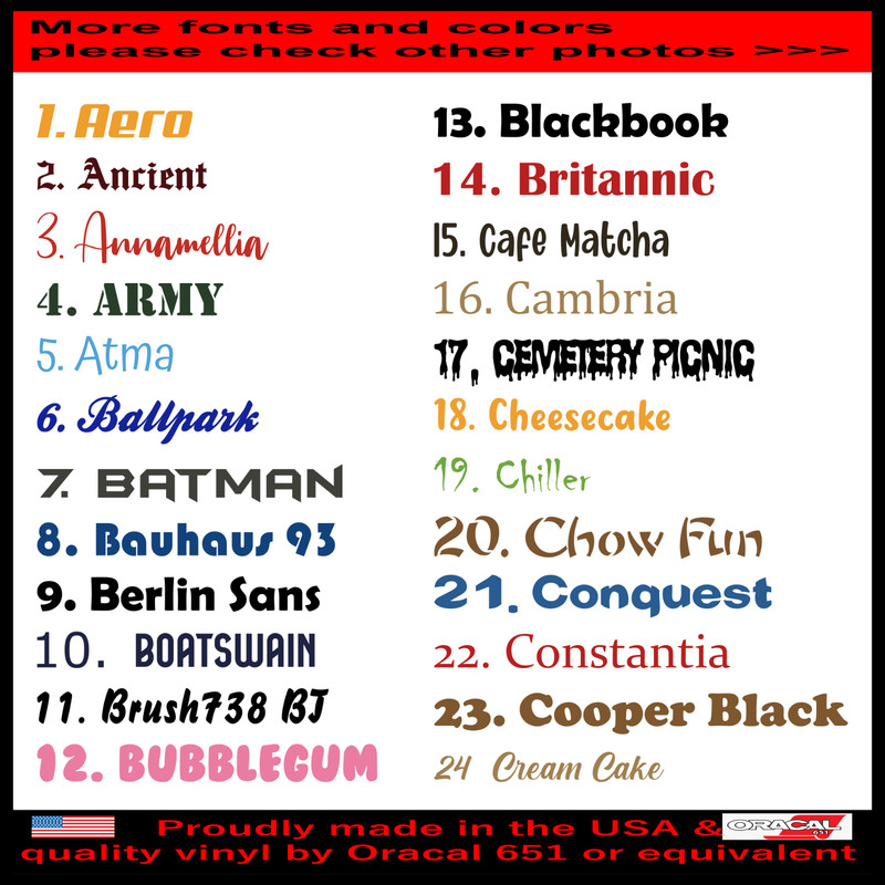 Custom Personalized ANY TEXT NAME Social Media Vinyl Decal Die Cut Sticker gallery
