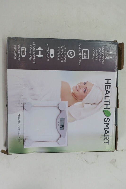 Health Smart Tempered Electronic Weight Watcher Gym Fitness LCD Bathroom Scale gallery