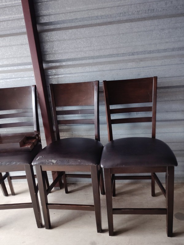 Rectangular Wood Dining Table Brown Dark Wood Tone Solid 41-50in L 30in W gallery