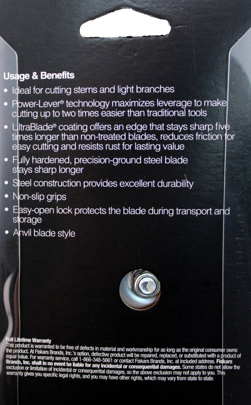 FISKARS Anvil Pruner 2X Power Lever UltraBlade Coated Steel 5/8" Cut Capacity gallery