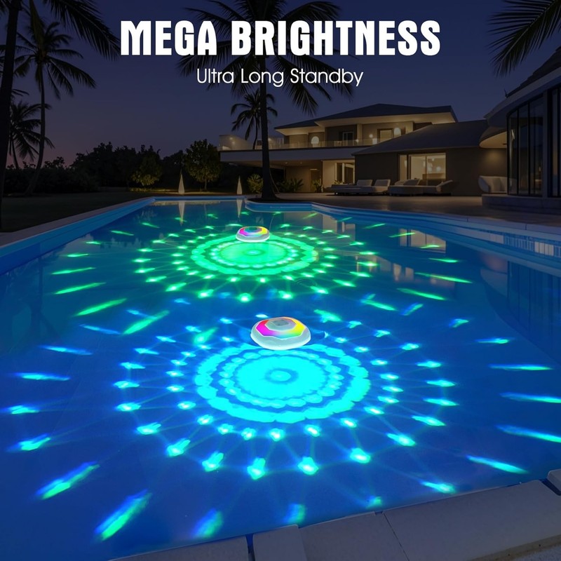 Floating Pool Lights IP68 Waterproof Color Changing Lighting for Pools gallery