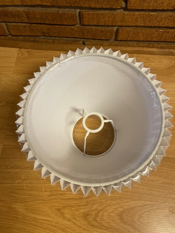 THRESHOLD Small Pleated Lamp Shade White 5-1/2 x 10 x 7 in NEW gallery