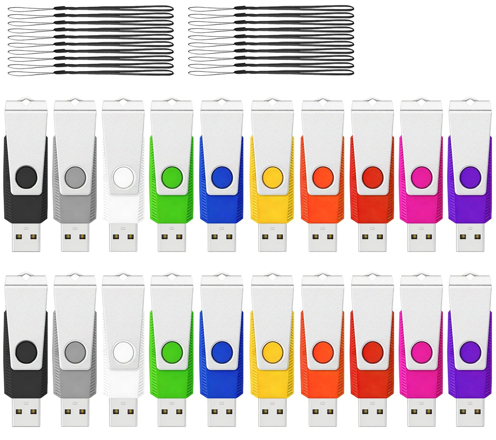16GB USB Flash Drive 20 Pack AGECASH USB 2.0 Thumb Drive Flash Drives Pack Me... gallery