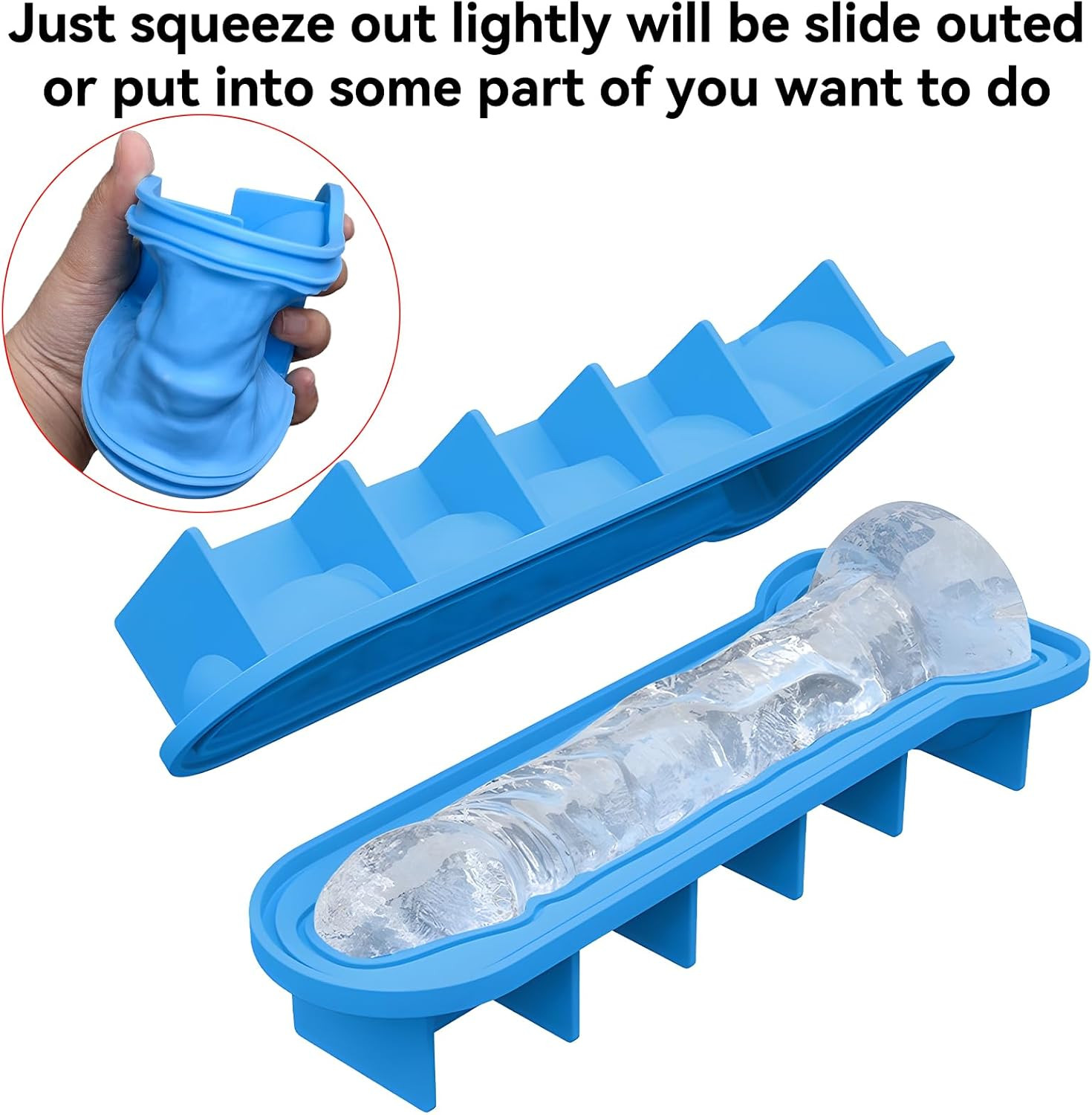 Ice Cube Tray Mold - Larger Novelty Ices Cubes Trays Adult Prank Fun Shapes Sili gallery