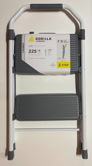 Gorilla Ladders 2-Step Compact Steel Step Stool – 225 lbs Capacity (New)