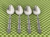 Oneida Community CORONATION Stainless 4 Teaspoons Black Accent Flatware A54G gallery