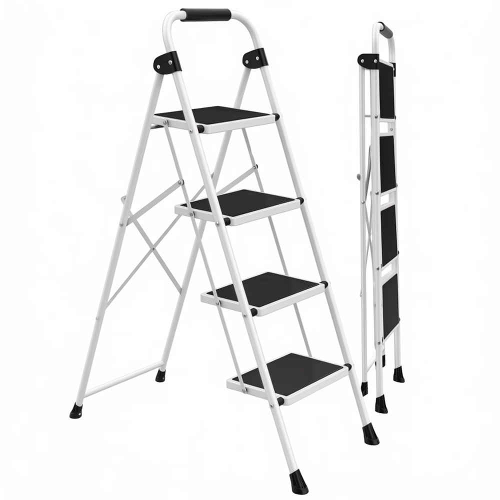 Step Ladder,Ultra-Thin Folding Step Stools 330 lbs Capacity, 2-Inch Thin gallery