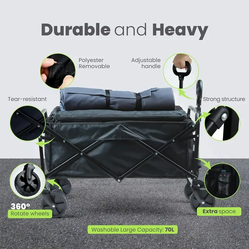 Heavy Duty Utility Wagon - 450lb Capactiy, Alloy Steel Frame gallery
