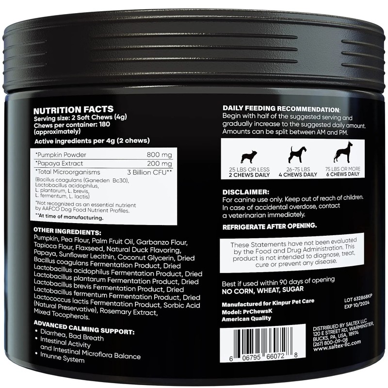 NO AMAZON Probiotics For Dogs Support Gut Health Itchy Skin Allergies Yeast Bala gallery