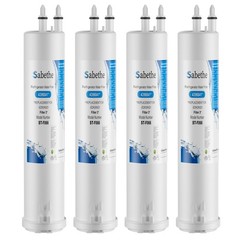 4 PC Refrigerator water filter Replacement for KAD3RXD1,WHR3RXD1,46-9083,46-9030
