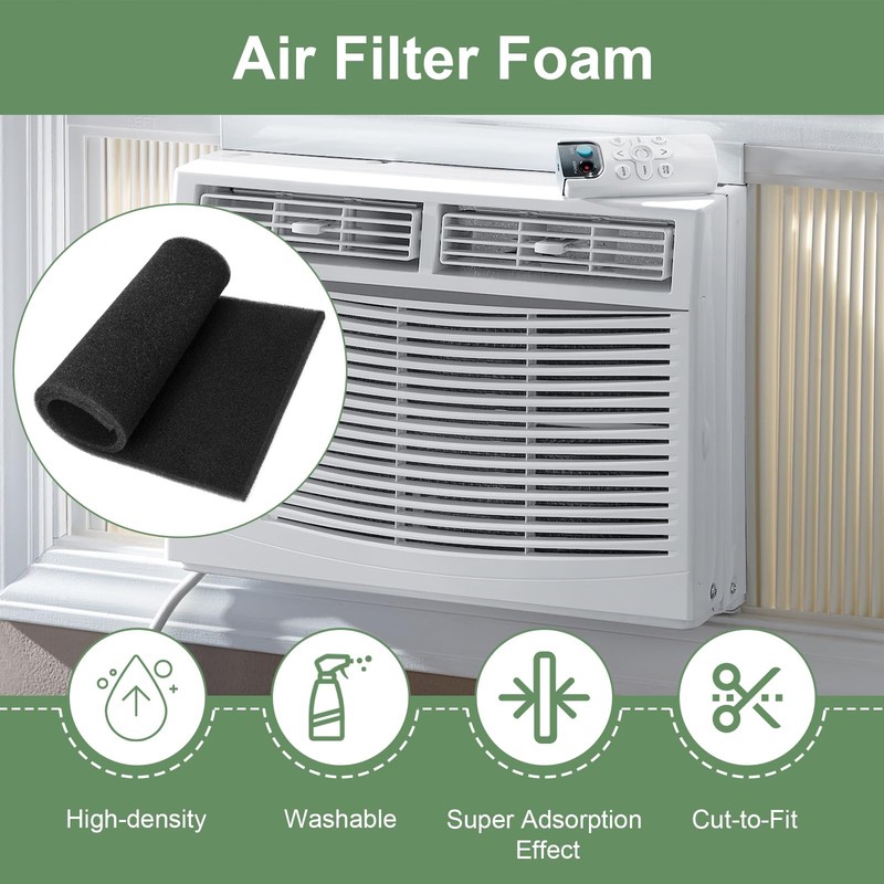 Air Filter Foam Sheet Material Replacement for UNI 12" x 24" x 3/8" 40PPI Coa... gallery
