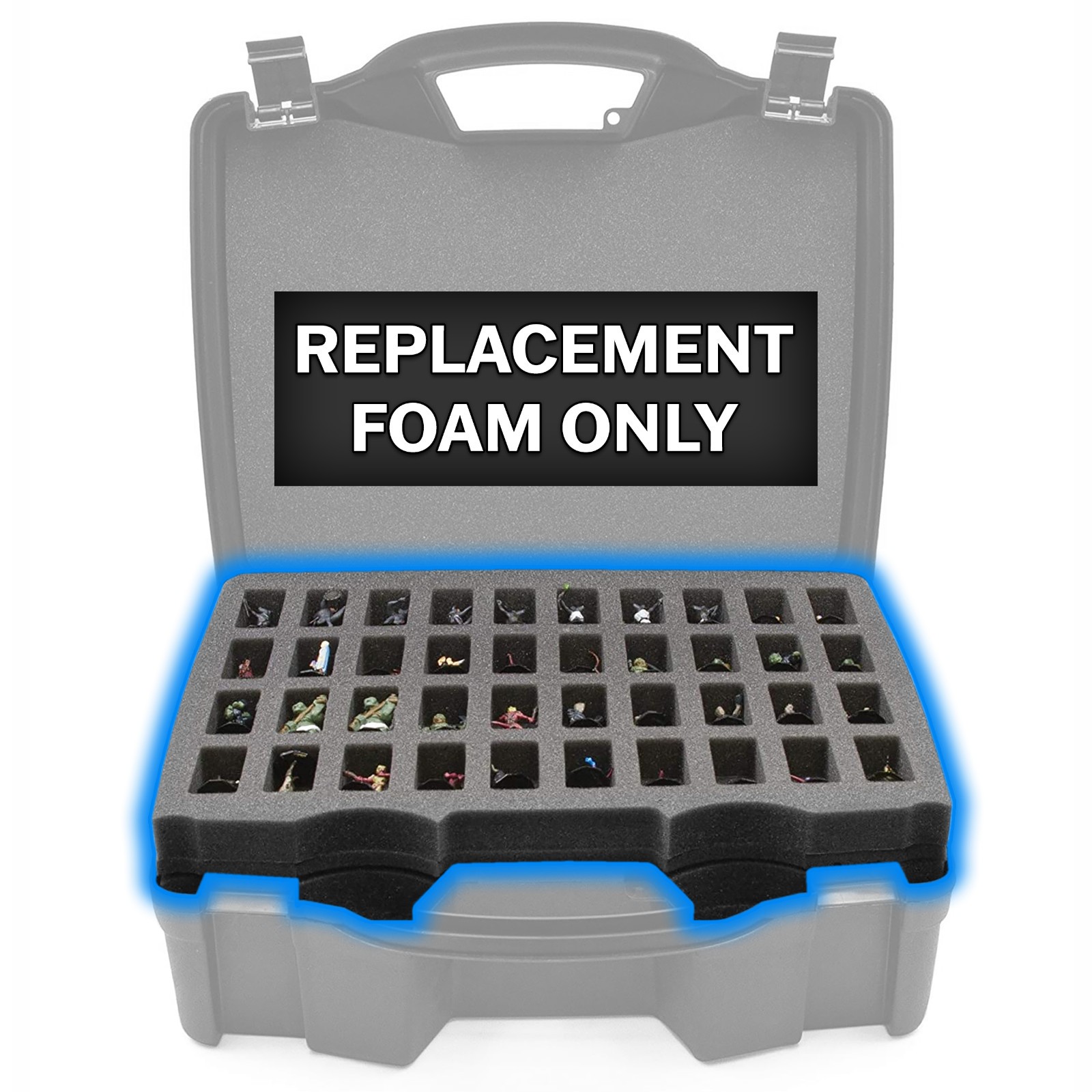 CASEMATIX Custom Replacement Foam for SDO16 Miniature Carrying Case - 3 Layers gallery