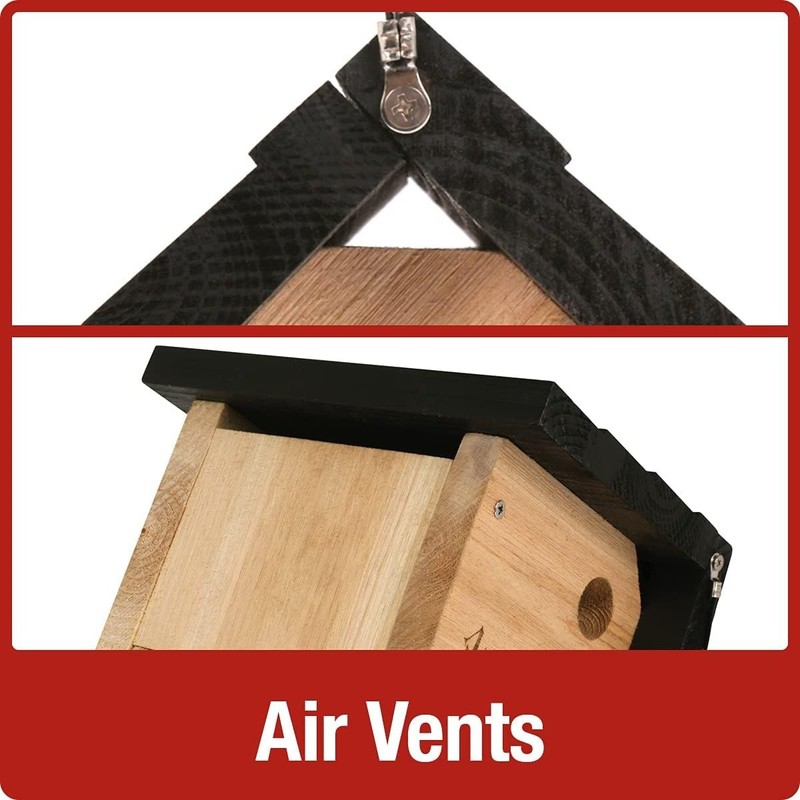 Stylish Modern Cedar Birdhouse with Clean-Out Access - 8 x 8.875 x 8.125 gallery