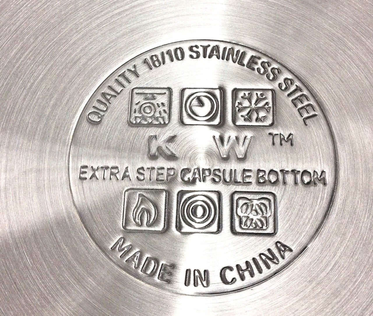 1 SET/ 2Pcs Quality18/10 Stainless Steel Pot w/Glass Lid Supper Capsuled Bottom gallery