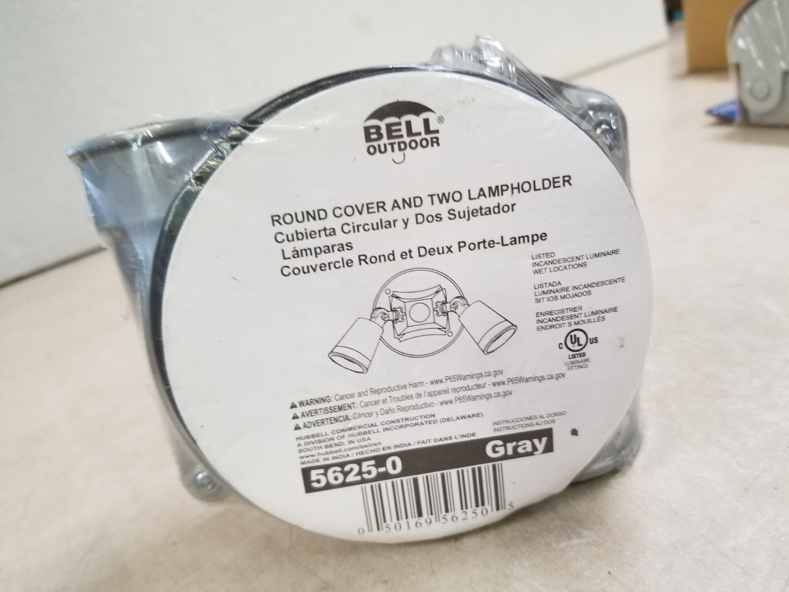 Bell Outdoor 2-Lampholders With Round Cover Gray 5625-0G gallery