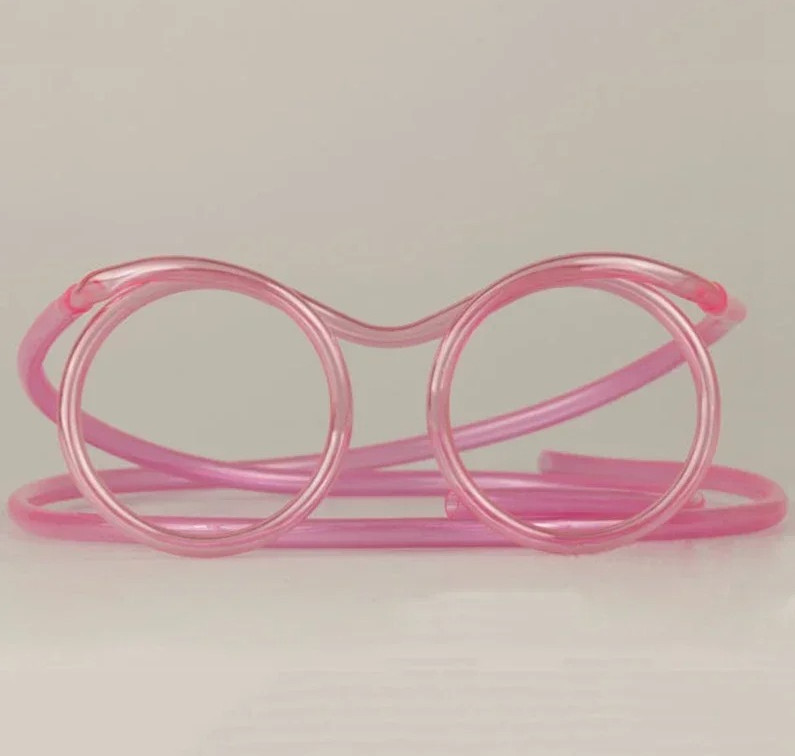 2pcs Straw Glasses – Flexible Funny Drinking Straws for Kids & Parties - NEW gallery