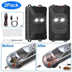 2Pack Ultrasonic Mouse Repeller Car Vehicle Rat Animal Deter Engine Protection