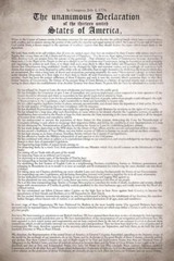 Declaration Independence Remastered Readable US History Art Print Poster 16×24