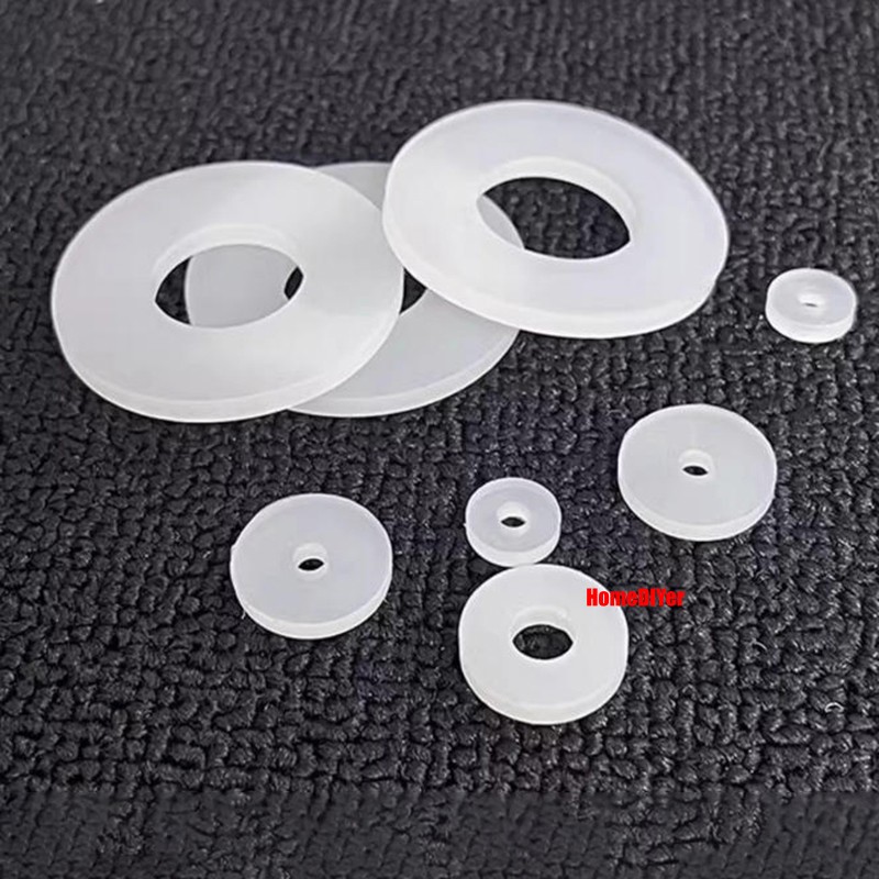 2mm/3mm Thick White Silicone Rubber Flat Washers Round Seals Gaskets ID 6mm-45mm gallery