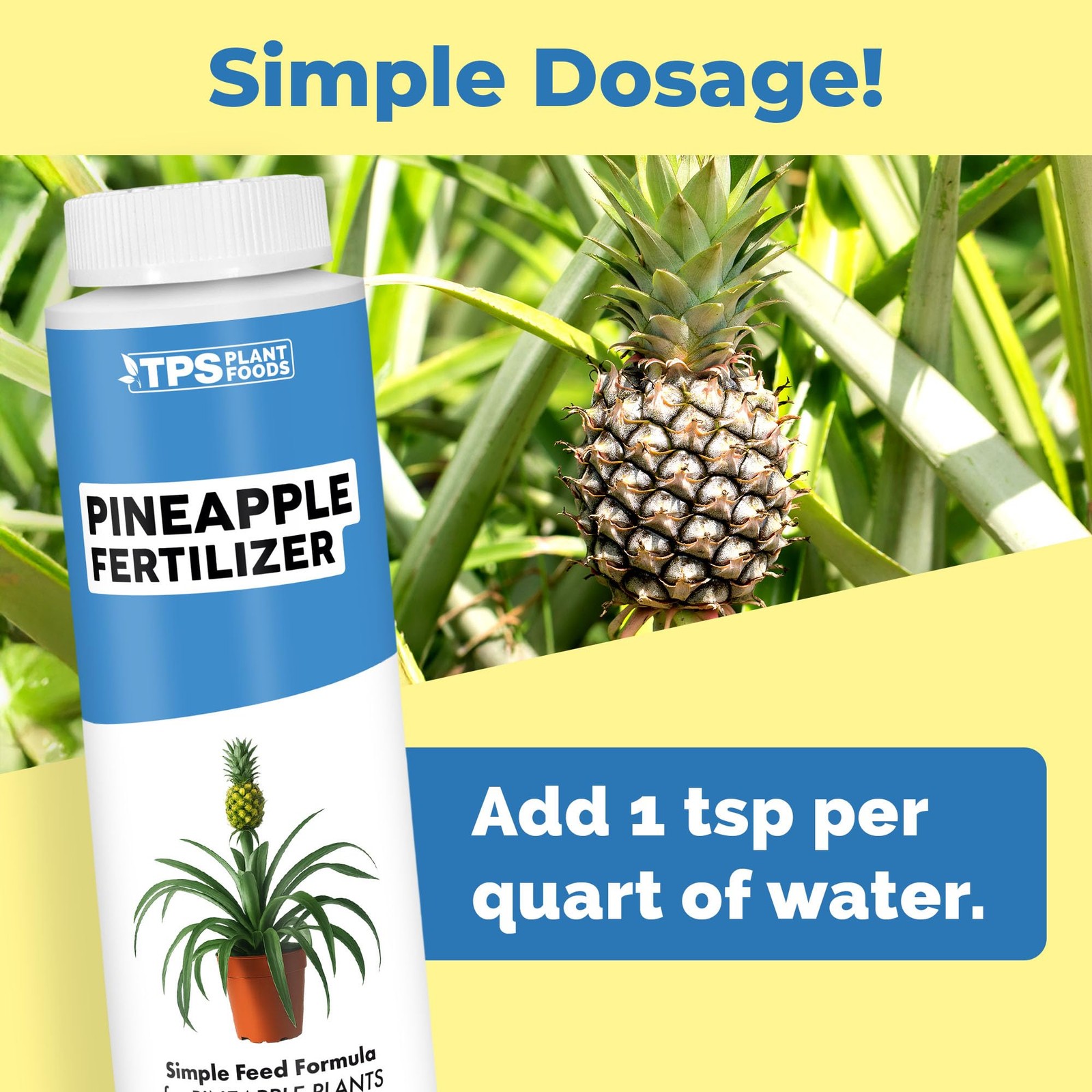 Pineapple Fertilizer for Plants, Supports Fruit 8 oz (1/2 Pint) gallery