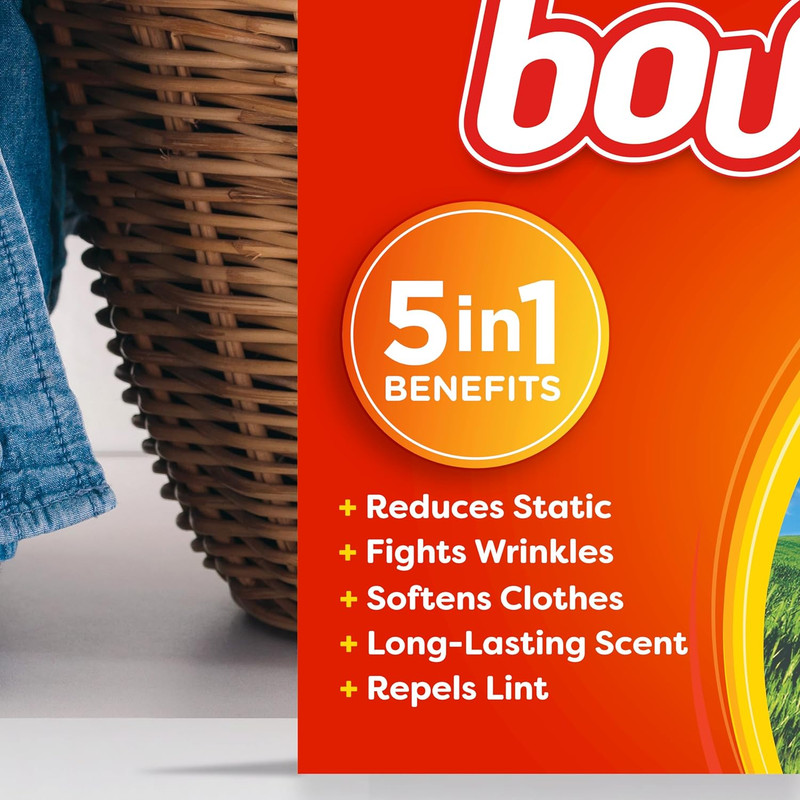Bounce Dryer Sheets Laundry Fabric Softener Sheets , Outdoor Fresh, 240 Count gallery