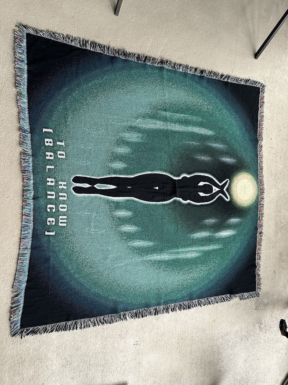 Fringed Blanket with “To Know (Balance)” – Cozy & Stylish Home Accent gallery