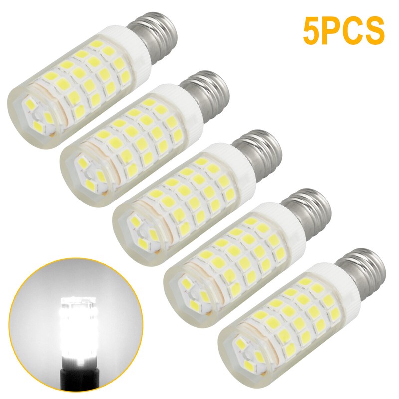 5Pcs 7W E12 White LED Corn Bulb Light 6000K Candelabra Ceiling Fan Lamp Daylight gallery