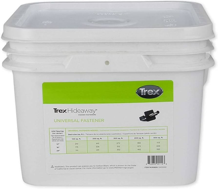 Trex Hideaway Universal Hidden Deck Fasteners Bucket 500 sq. ft. gallery