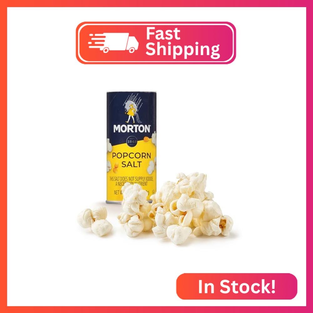 Morton Popcorn Salt, (3.75 oz), 2-Pack, Perfect for Popcorn & Seasoning gallery