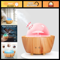 Aromatherapy Essential Oil Diffuser – 280ml Cool Mist Humidifier, 7-Color LED Li