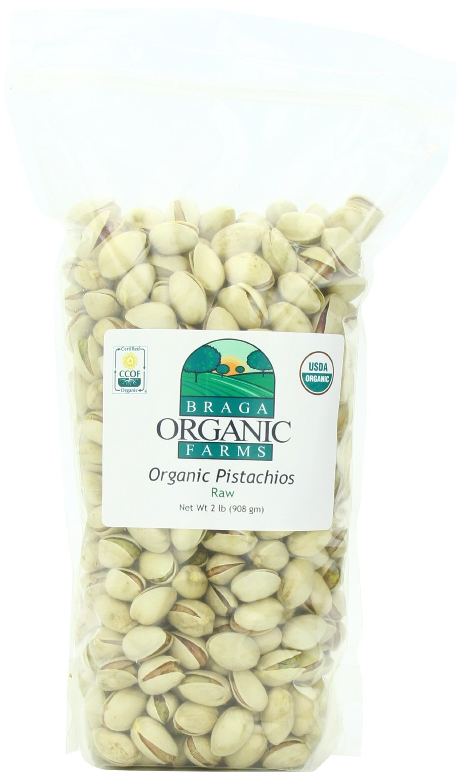 Organic Raw Inshell Pistachios 2 lb. bag gallery