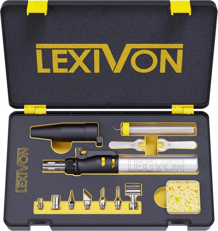 Multi-Purpose Butane Soldering Iron Kit with Adjustable Flame & 75 Min Run Time gallery