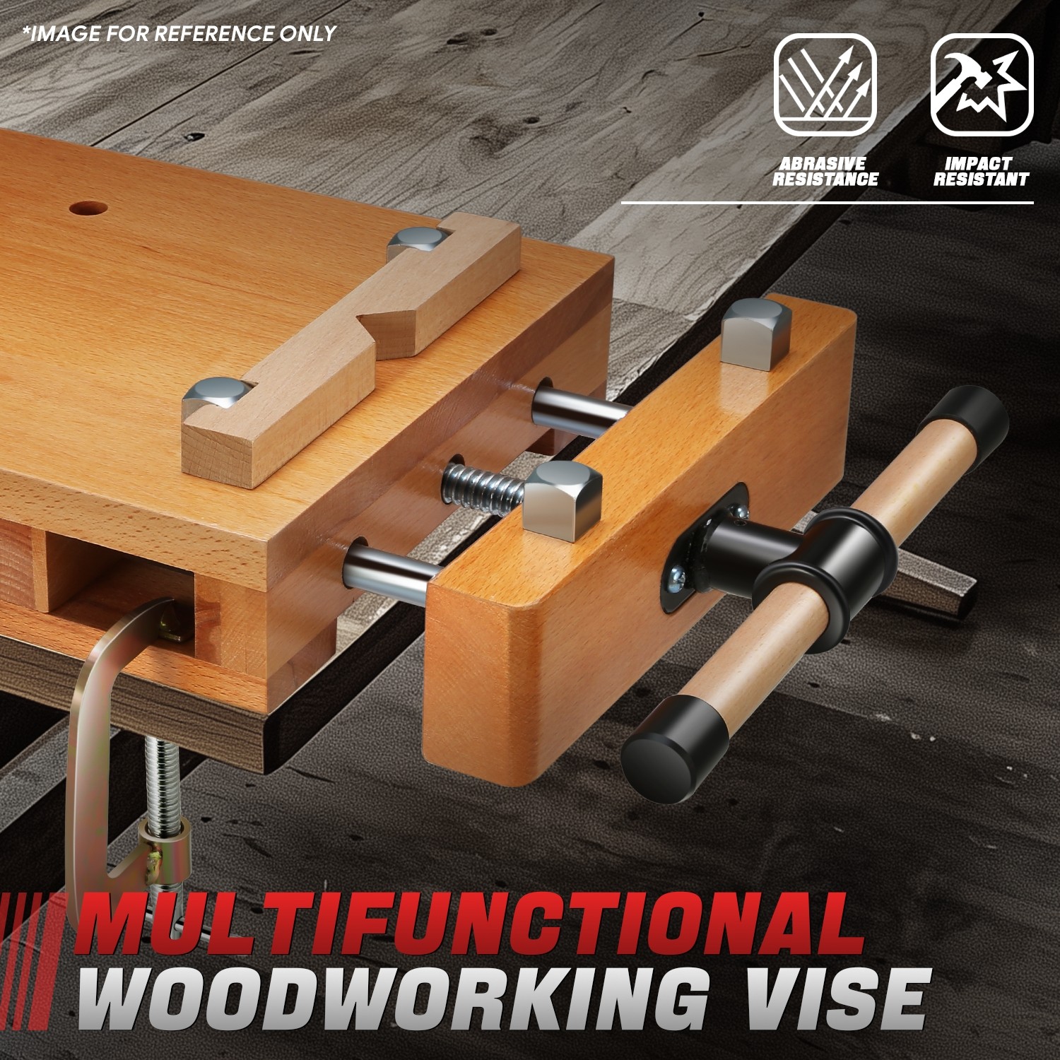 Portable Multifunction Woodworking Bench Hard Wood Vise Workbench Quick Release gallery