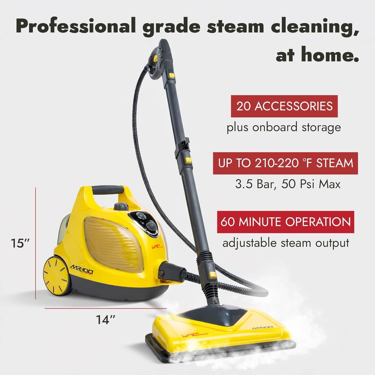 Primo Steam Cleaner – Professional-Grade, Italian-Designed Chemical-Free Stea... gallery