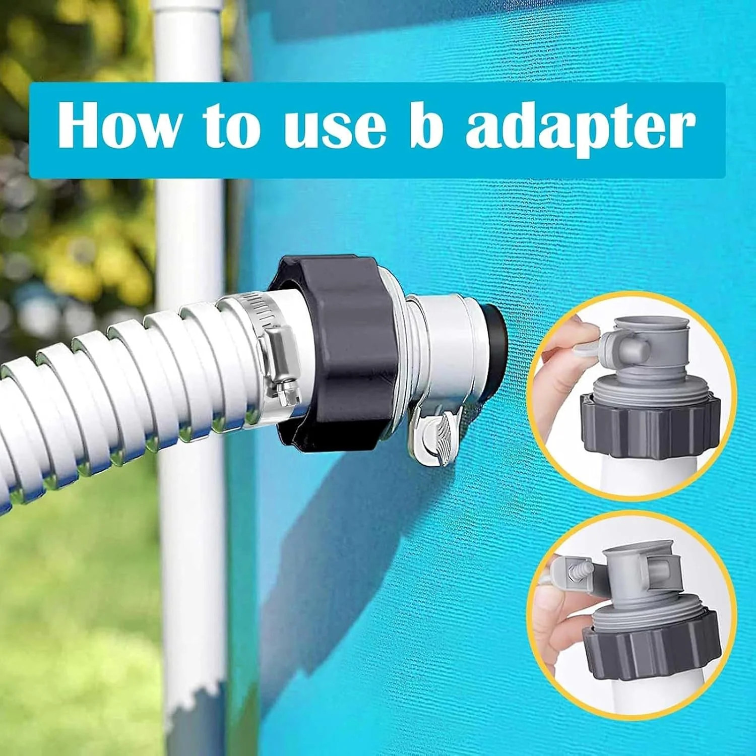 Pool Hose Adapter Type B Conversion for Above Ground Pools Pump - 1.25 Inch to 1 gallery